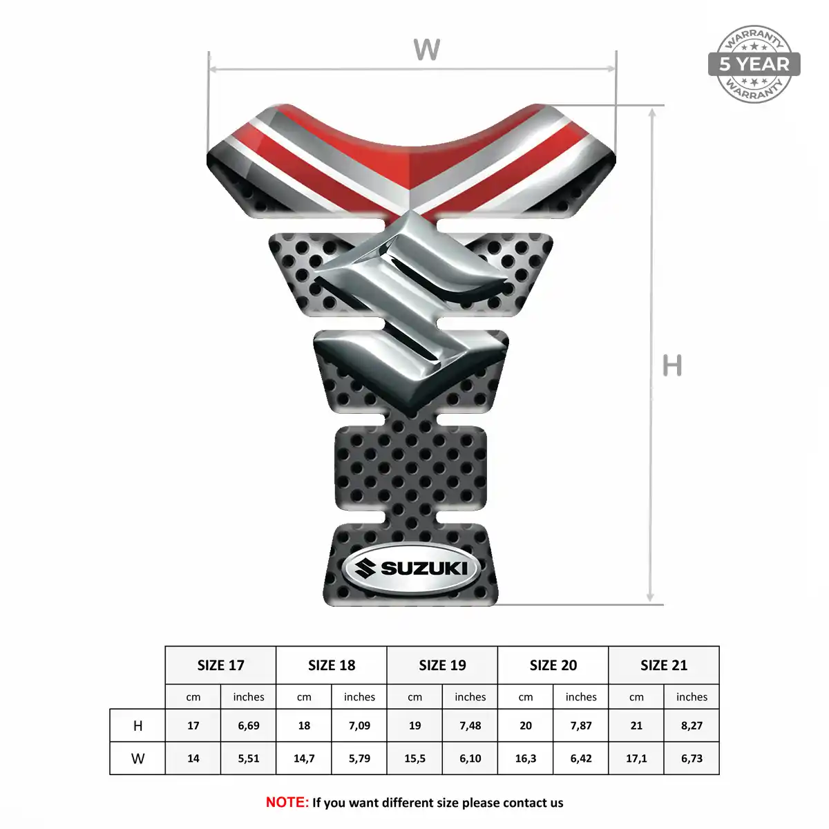 Suzuki Tank Fuse Guard Motorcycle Refined Design