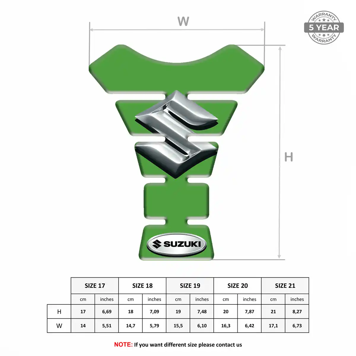 Suzuki Tank Fuse Motorbike Signature Grade