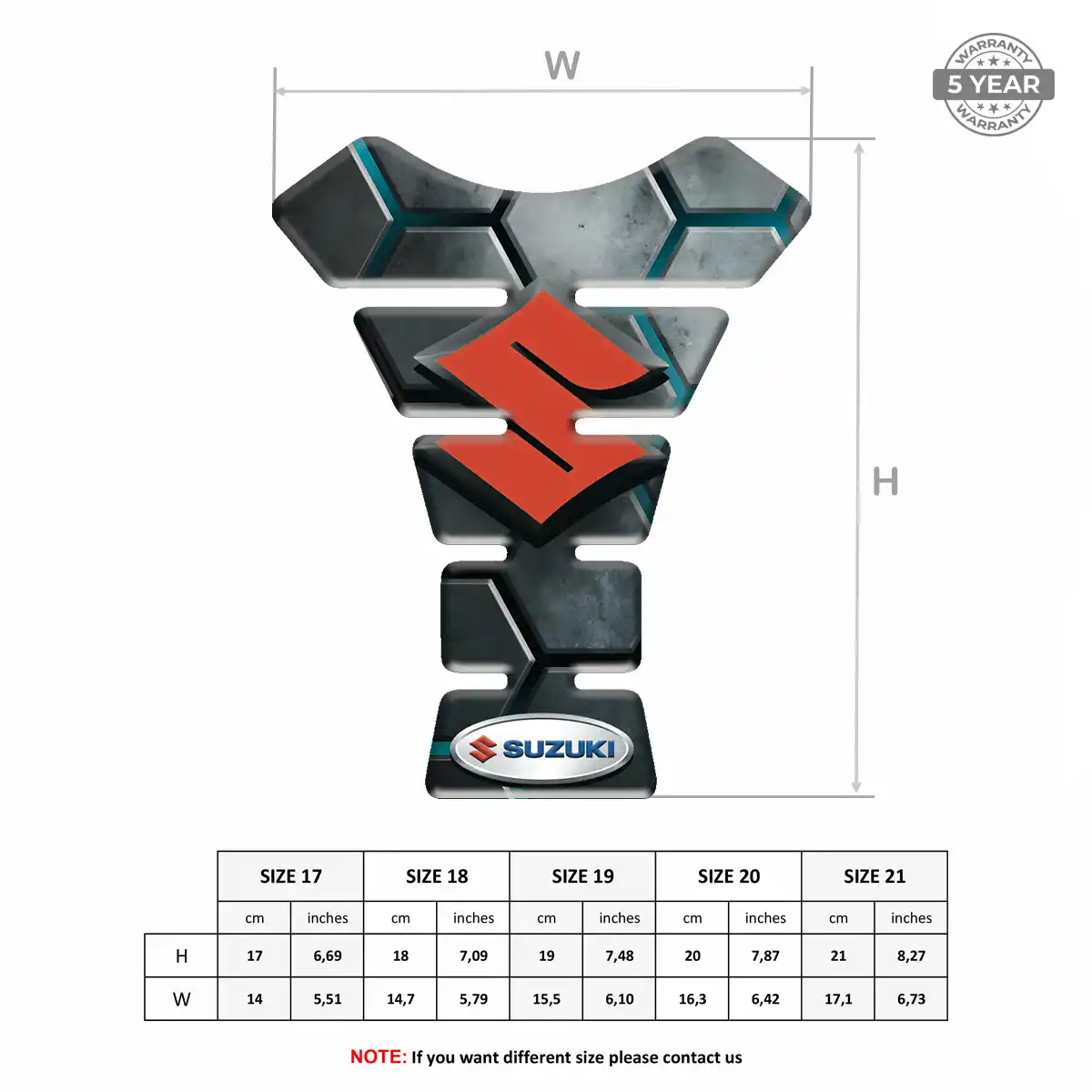 Suzuki Tank Fuse Pad Motorbike Elite Edition