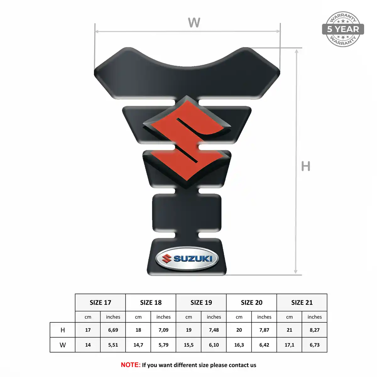 Suzuki Tank Fuse Pad Motorbike Exclusive Series