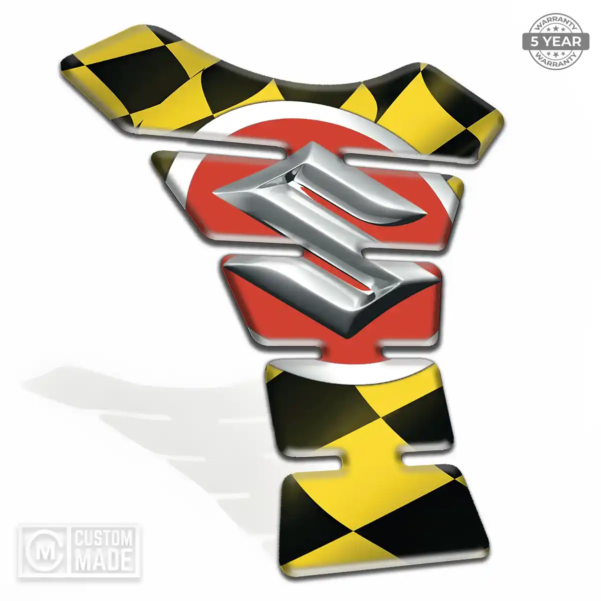 Suzuki Tank Fuse Pad Motorbike Sleek Style