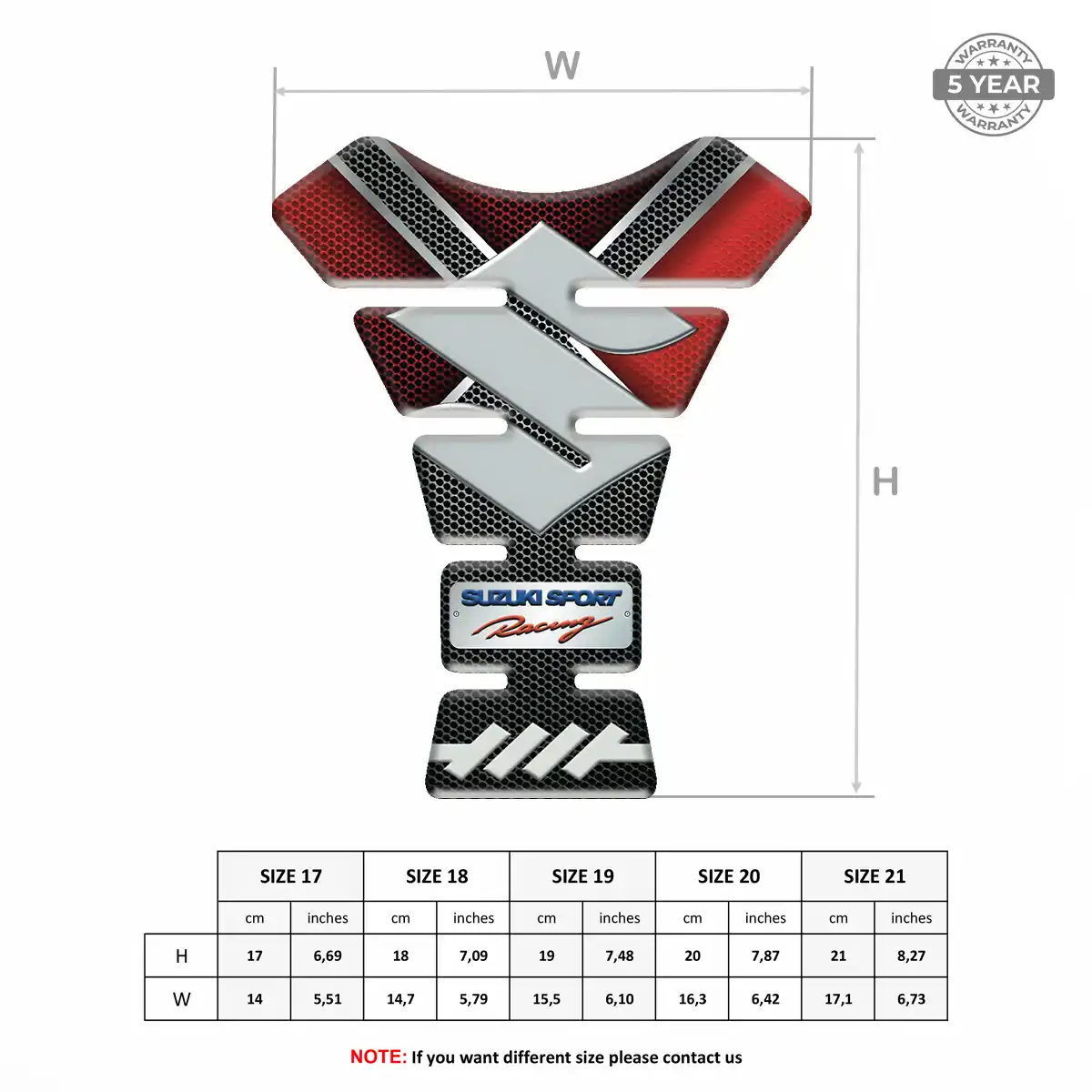 Suzuki Tank Fuse Pad Motorcycle Exclusive Series