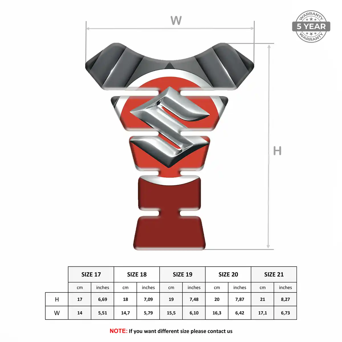 Suzuki Tank Fuse Pad Motorcycle Prestige Line