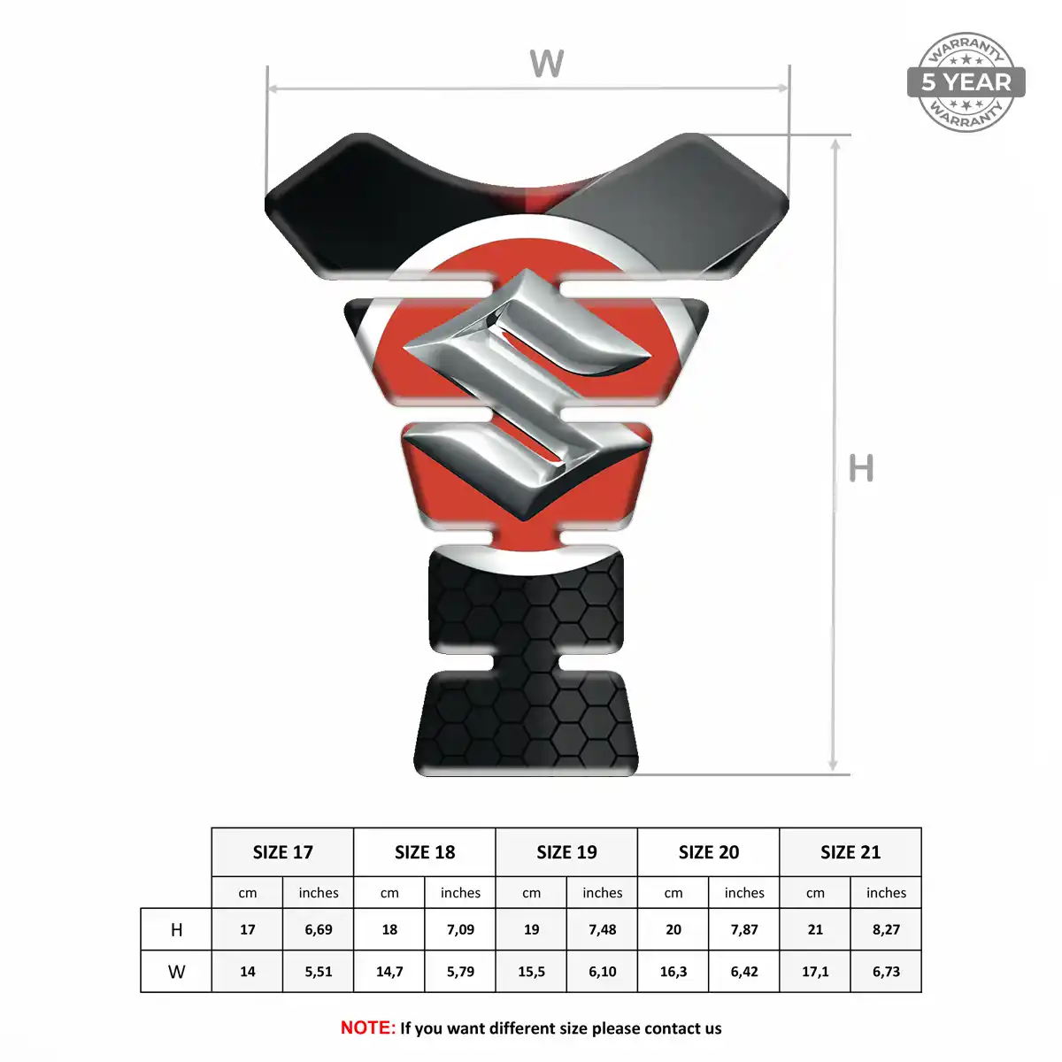 Suzuki Tank Fuse Pads Motorbike Exclusive Series