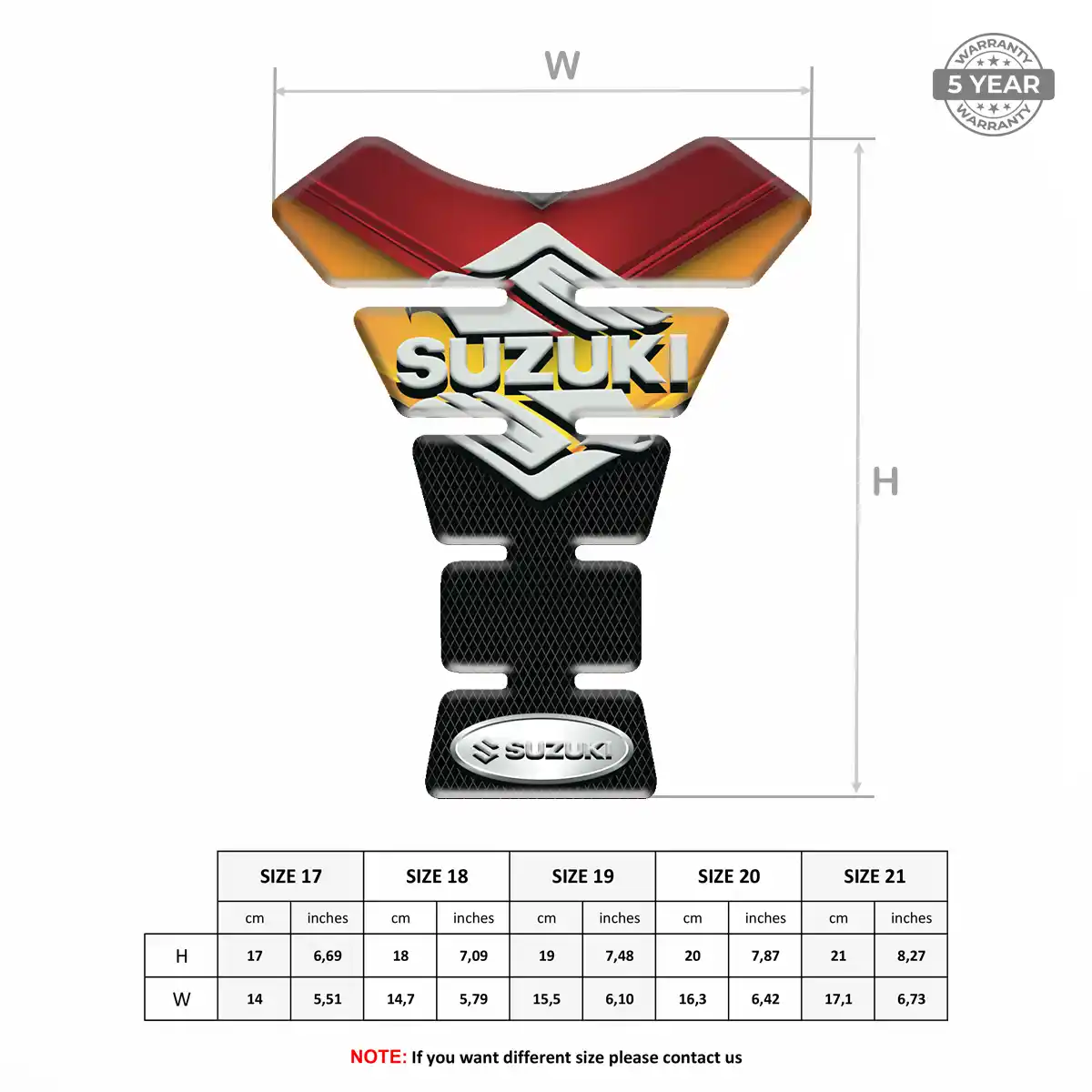 Suzuki Tank Fuse Pads Motorcycle Exclusive Series