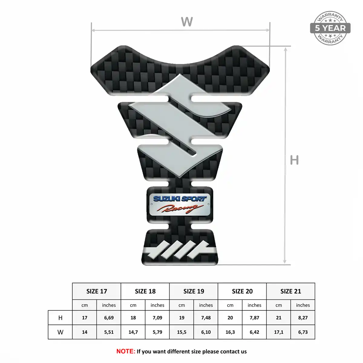 Suzuki Tank Fuse Pads Motorcycle Signature Grade