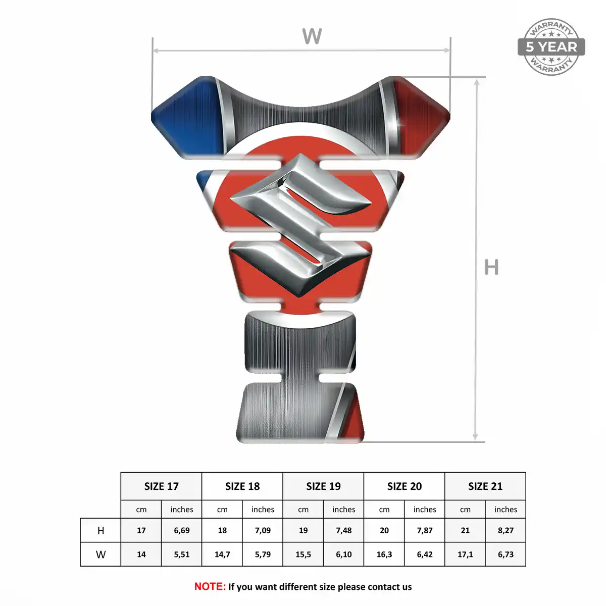 Suzuki Tank Fuse Protector Motorbike Deluxe Edition