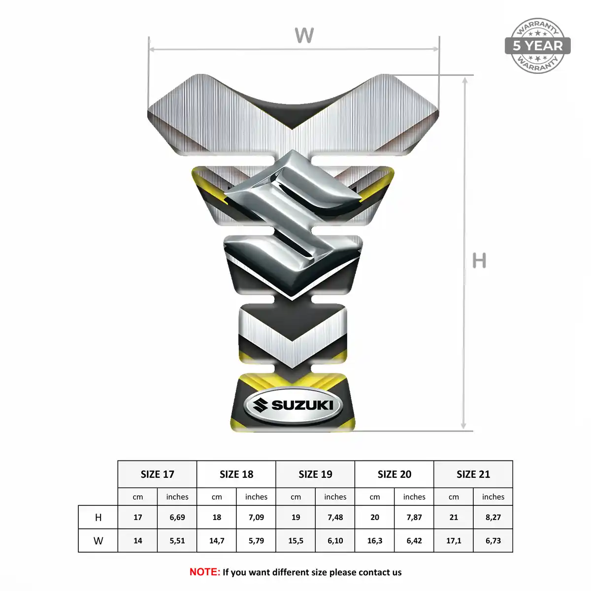 Suzuki Tank Fuse Protector Motorbike Prestige Line