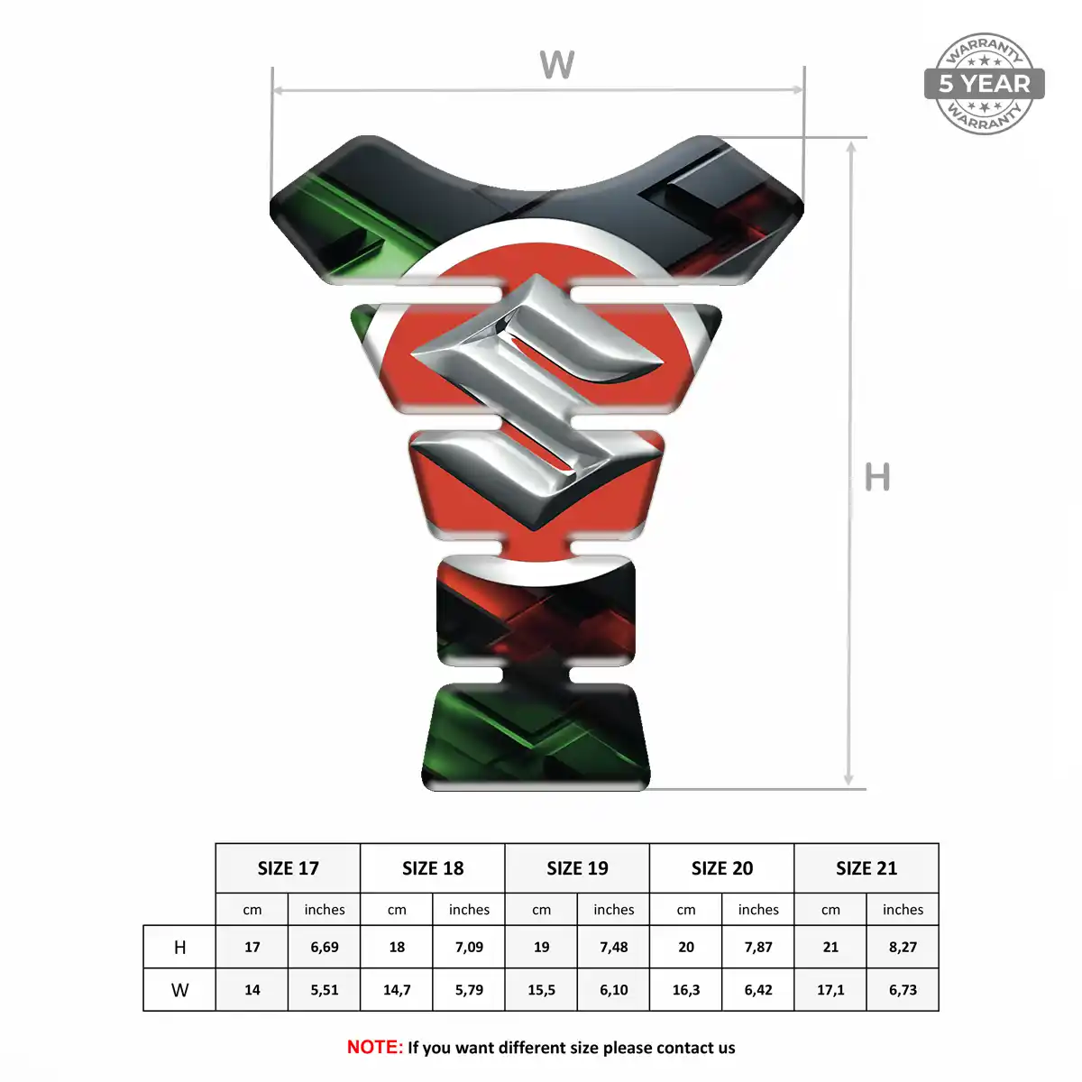 Suzuki Tank Fuse Protector Motorbike Signature Grade