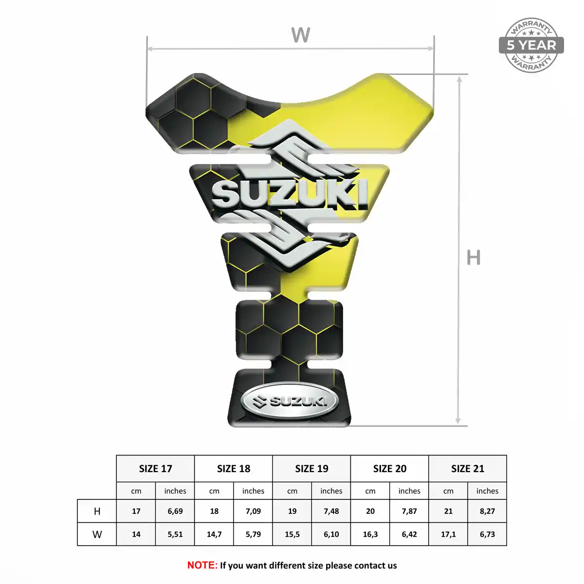 Suzuki Tank Fuse Protector Motorcycle Deluxe Edition