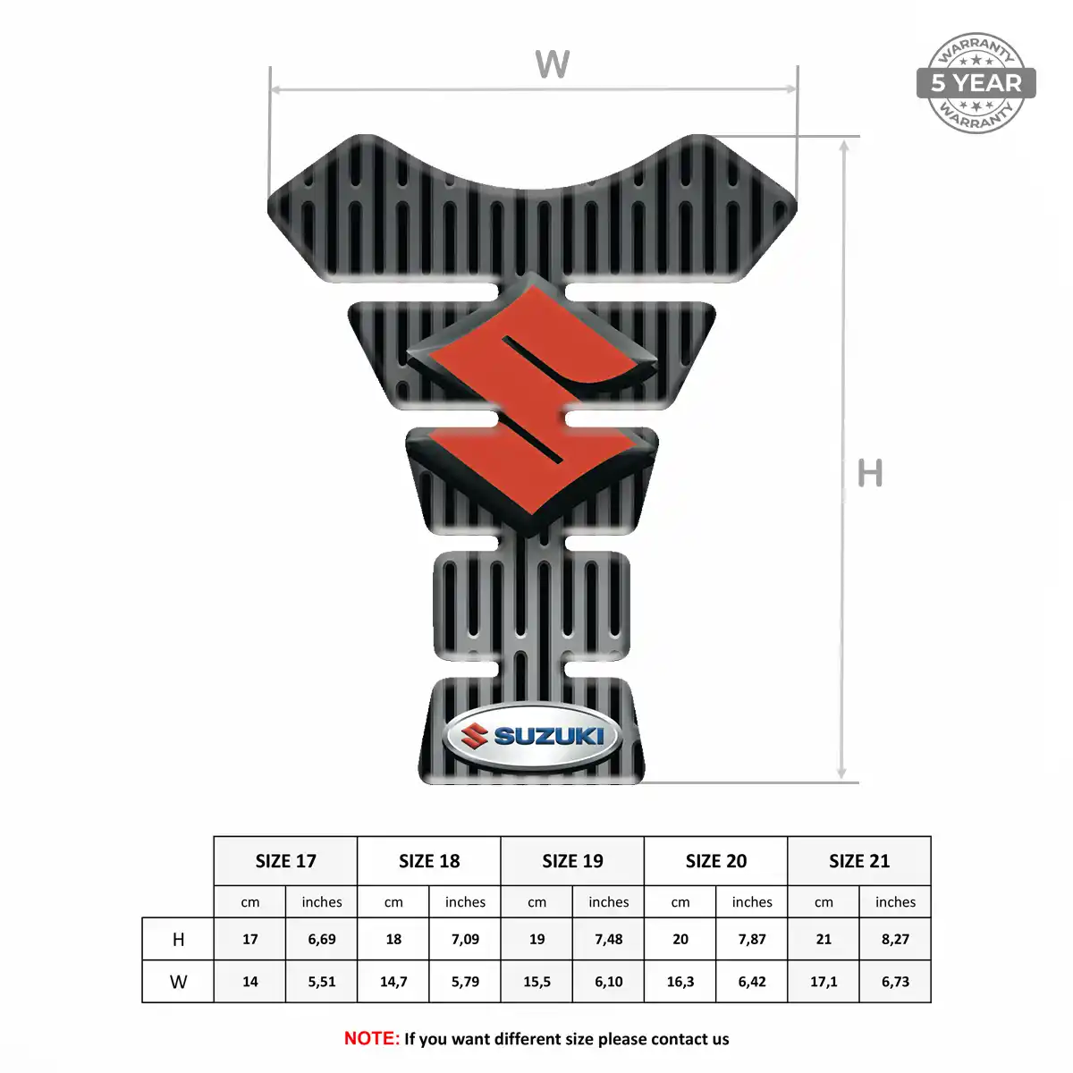 Suzuki Tank Fuse Protector Motorcycle Exclusive Series