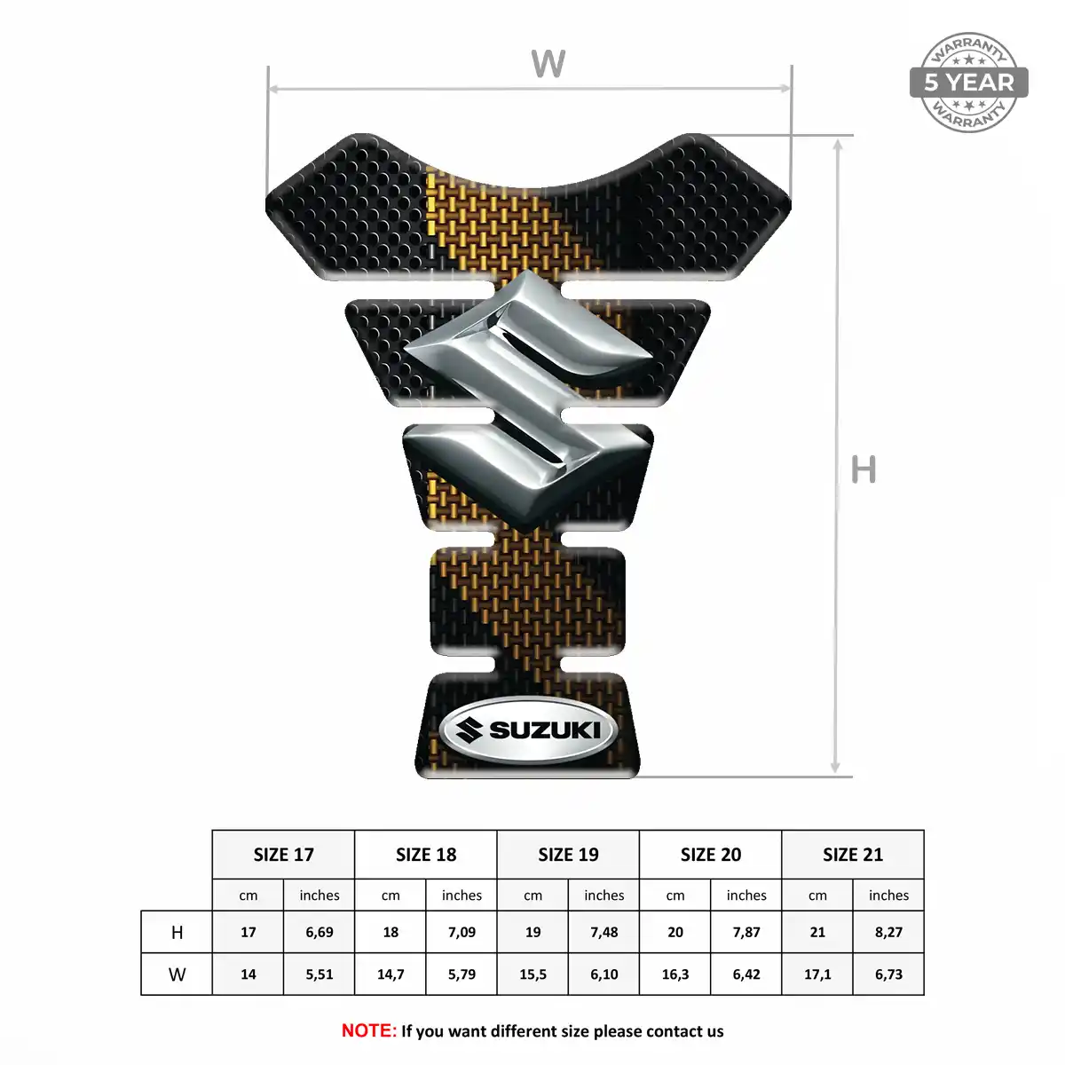 Suzuki Tank Grip Pad Deluxe Edition