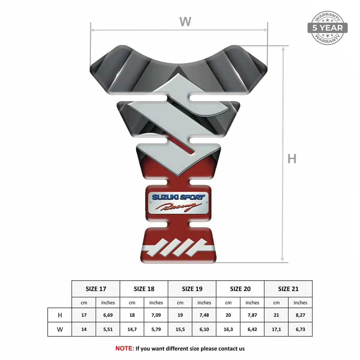 Suzuki Tank Grip Pad Prime Quality