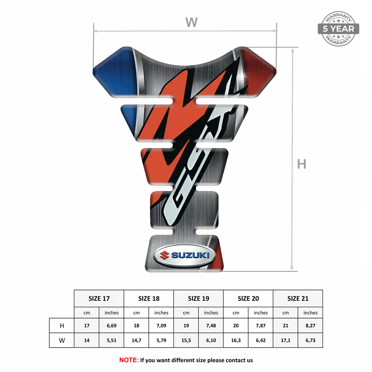 Suzuki Tank Guard Elite Finish