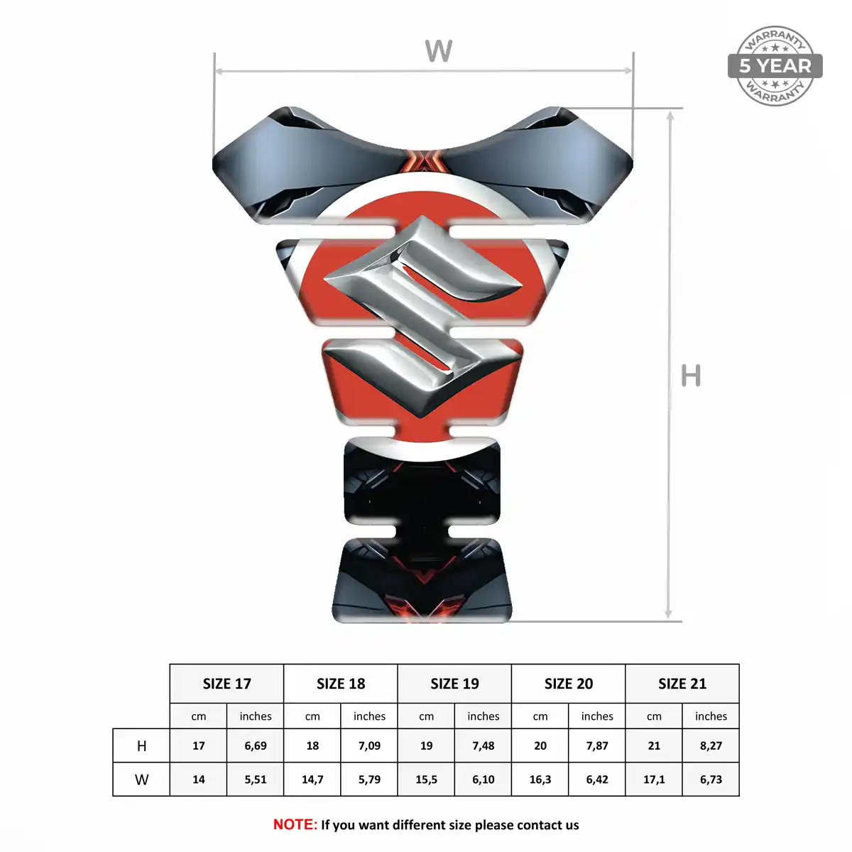 Suzuki Tank Guard Fuse Elite Finish
