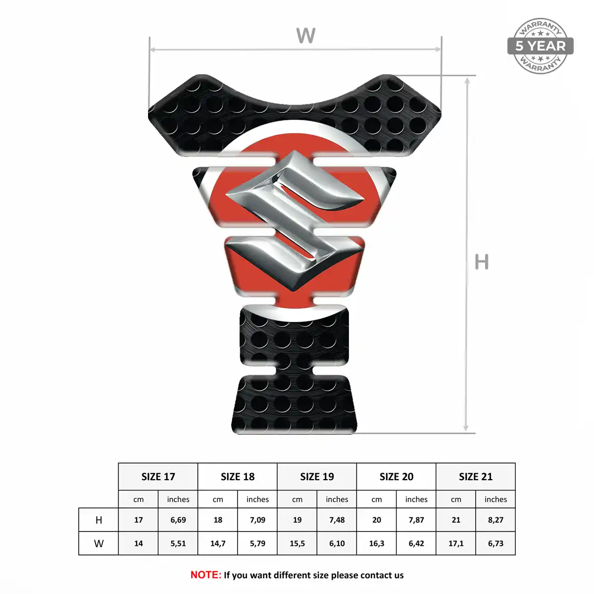 Suzuki Tank Guard Fuse Motorbike Deluxe Edition