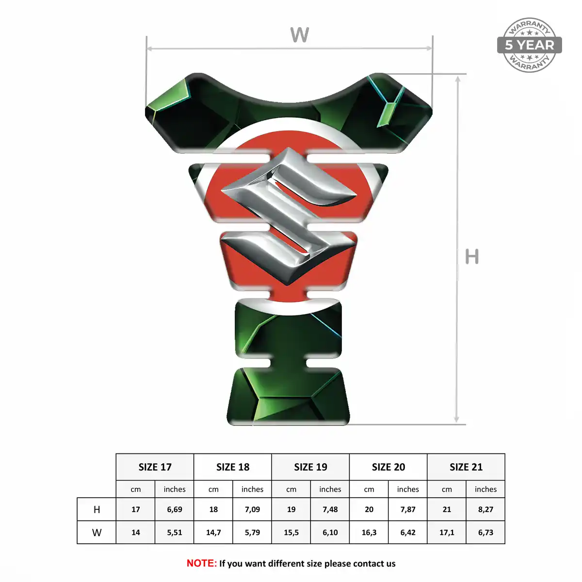 Suzuki Tank Guard Fuse Motorbike Elite Finish