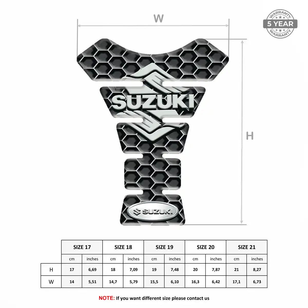Suzuki Tank Guard Fuse Motorcycle Prestige Line