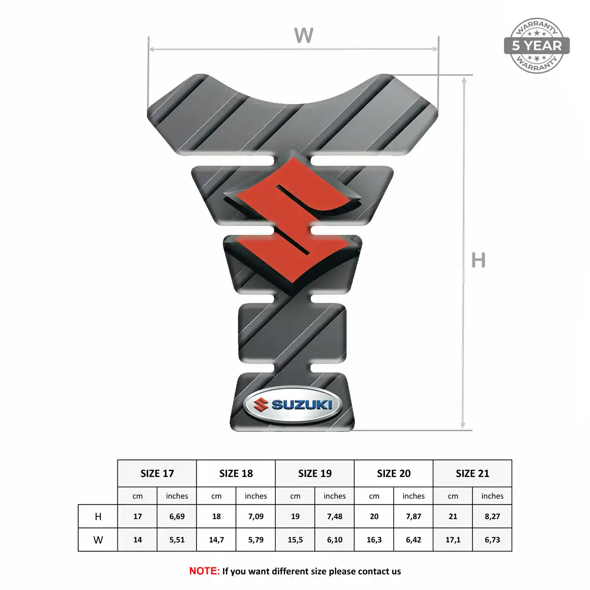 Suzuki Tank Guard Fuse Motorcycle Refined Design