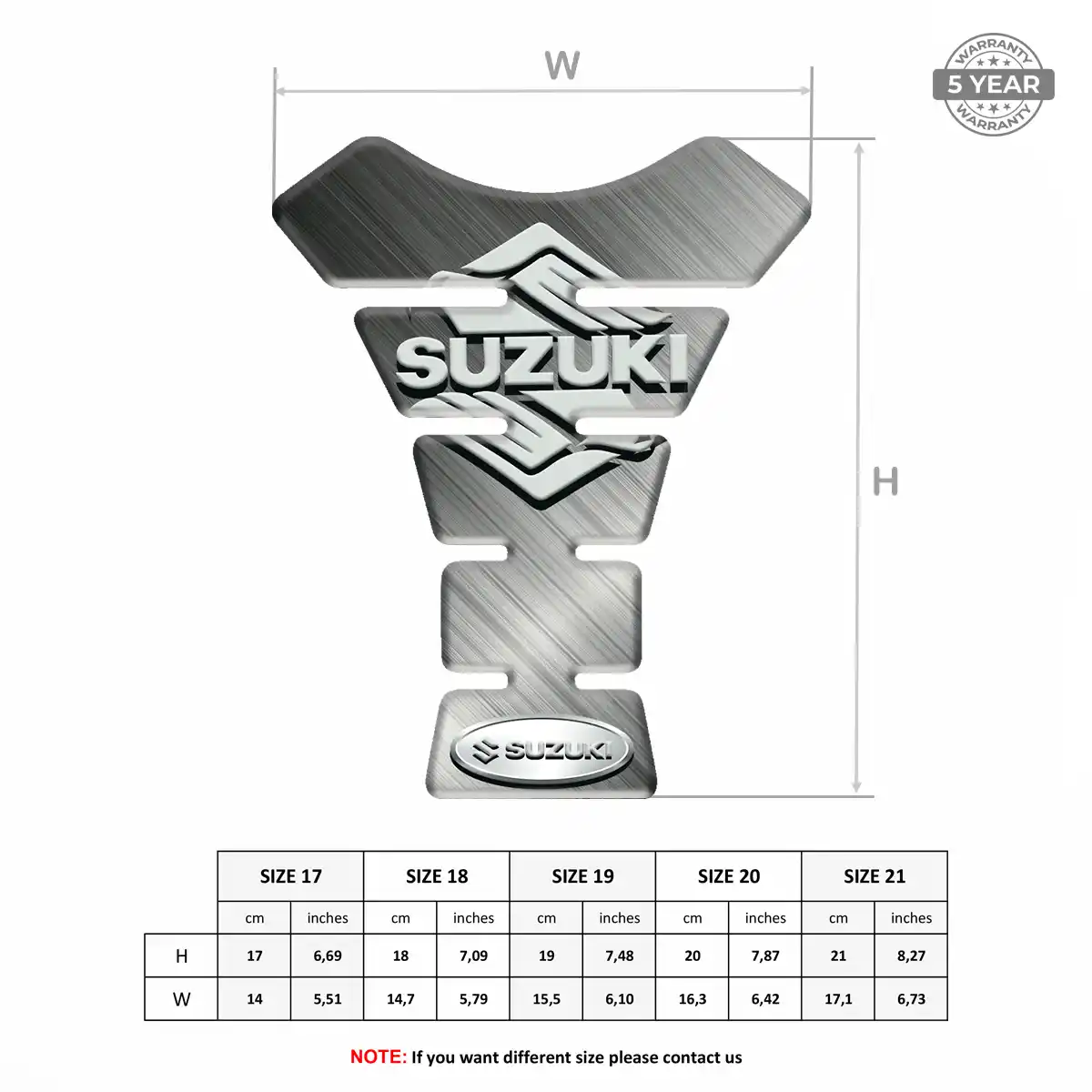 Suzuki Tank Guard Fuse Motorcycle Signature Grade