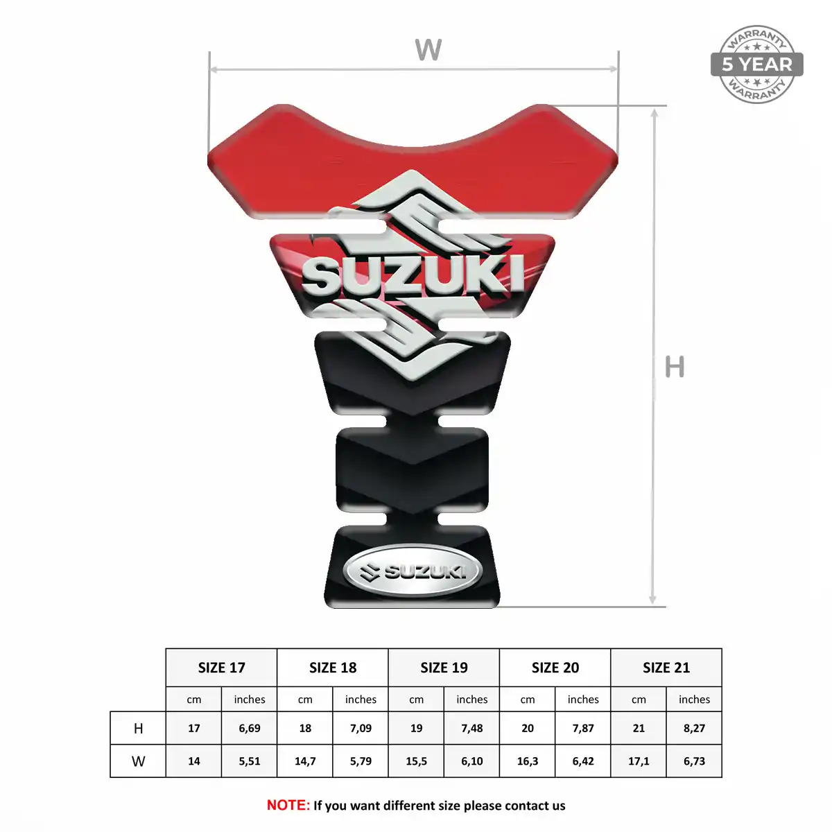 Suzuki Tank Guard Fuse Motorcycle Superior Craft