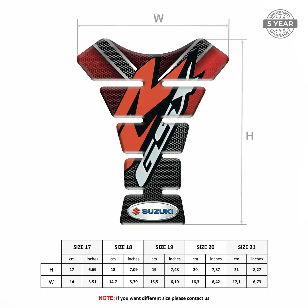 Suzuki Tank Guard Motorbike Elite Finish