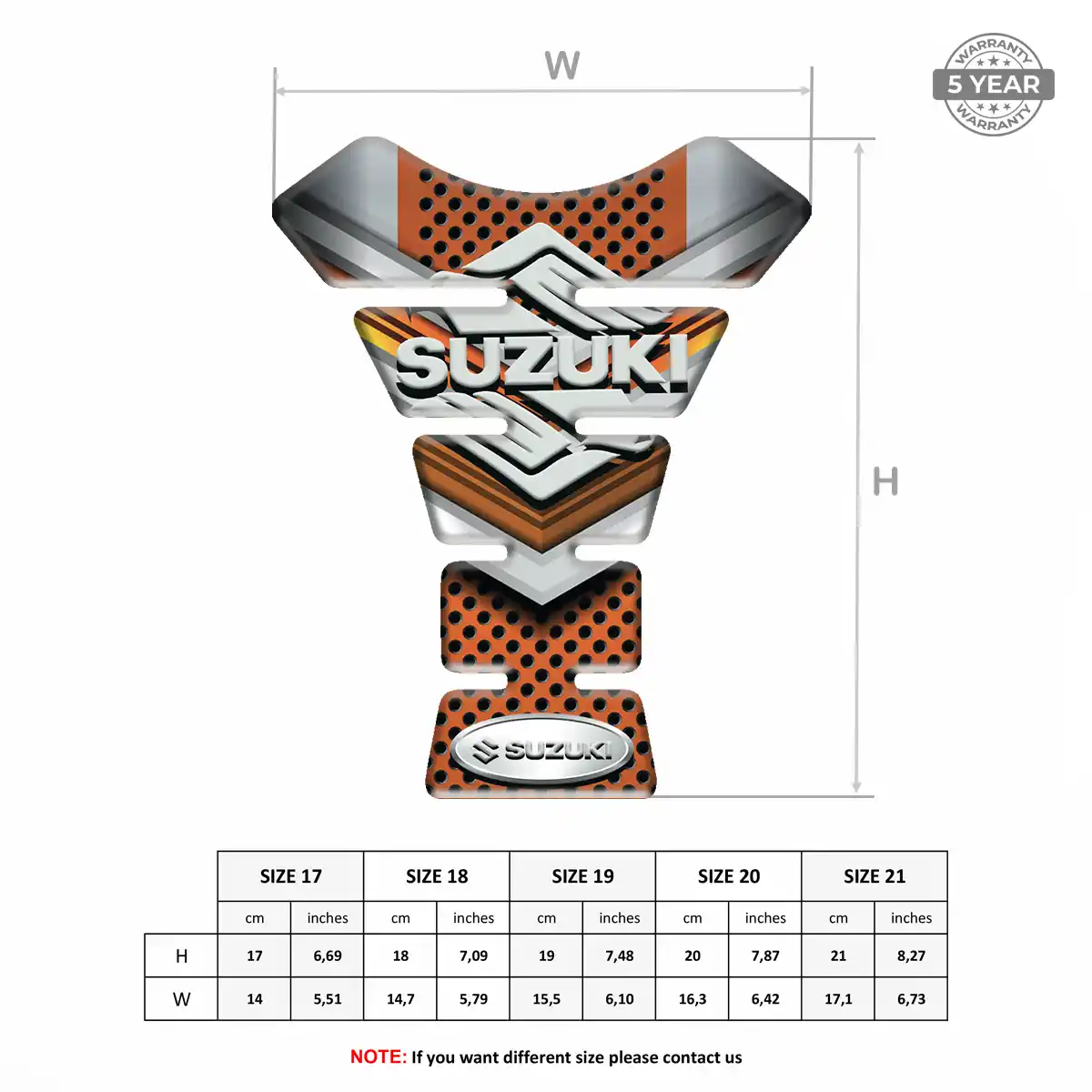 Suzuki Tank Guard Motorbike Refined Design