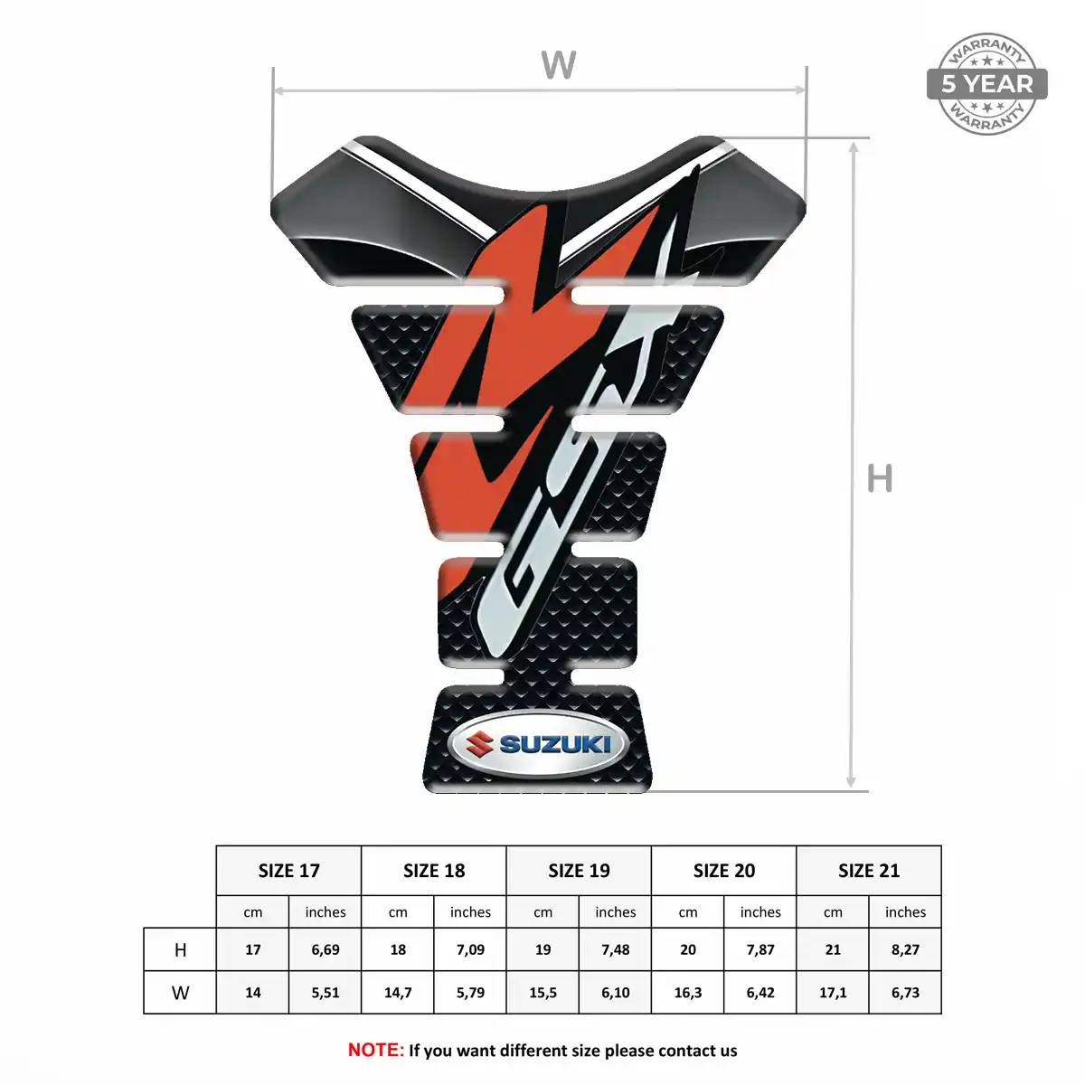 Suzuki Tank Guard Motorbike Signature Grade
