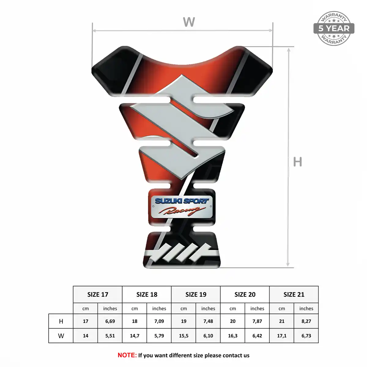 Suzuki Tank Guard Motorcycle Elite Finish