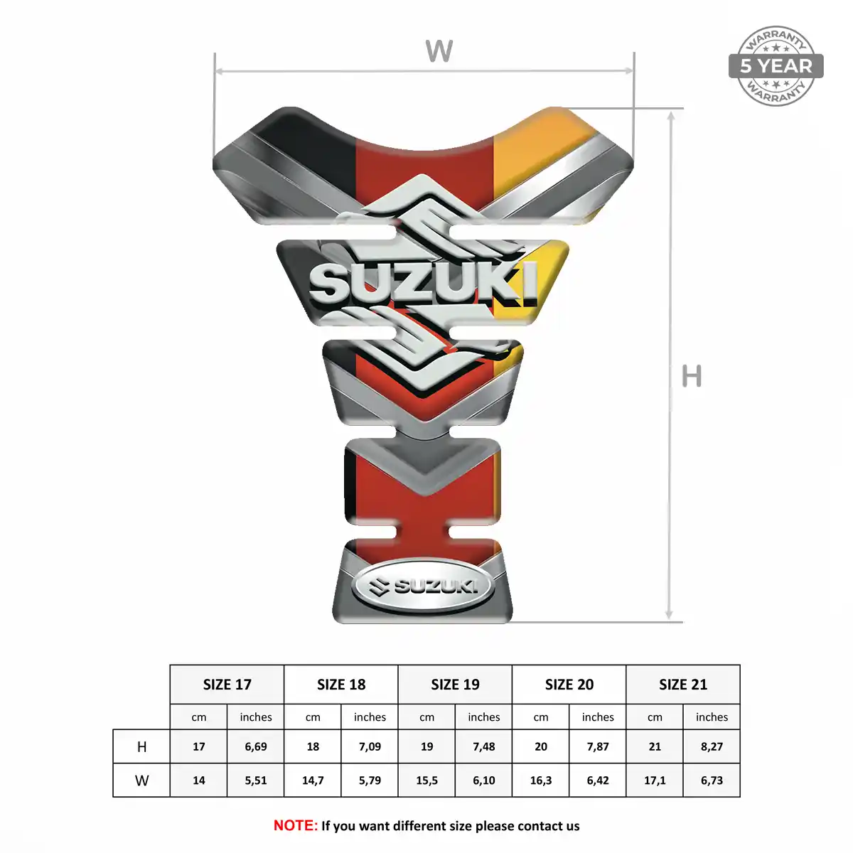 Suzuki Tank Guard Motorcycle Prestige Line