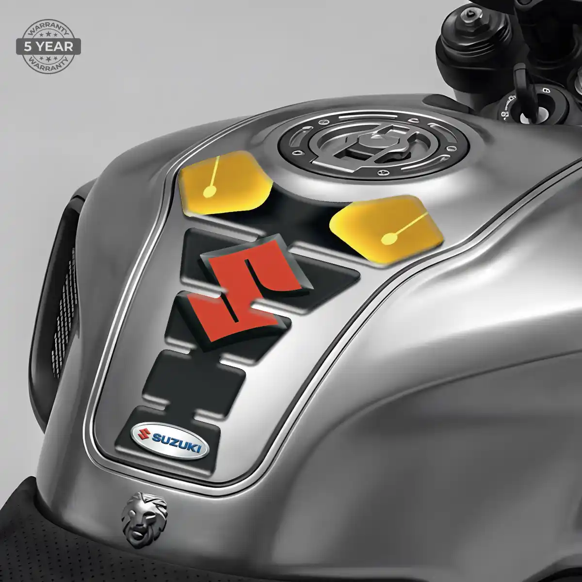Suzuki Tank Guard Motorcycle Sleek Style