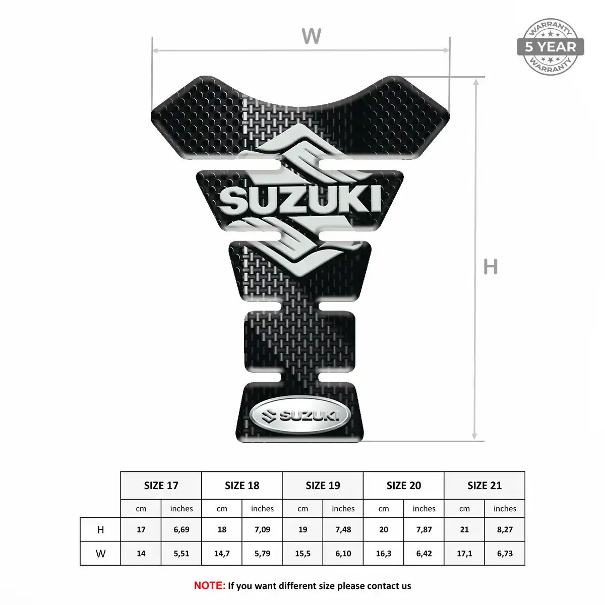 Suzuki Tank Guard Pad Deluxe Edition