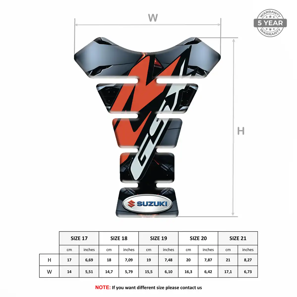Suzuki Tank Guard Pad Exclusive Series