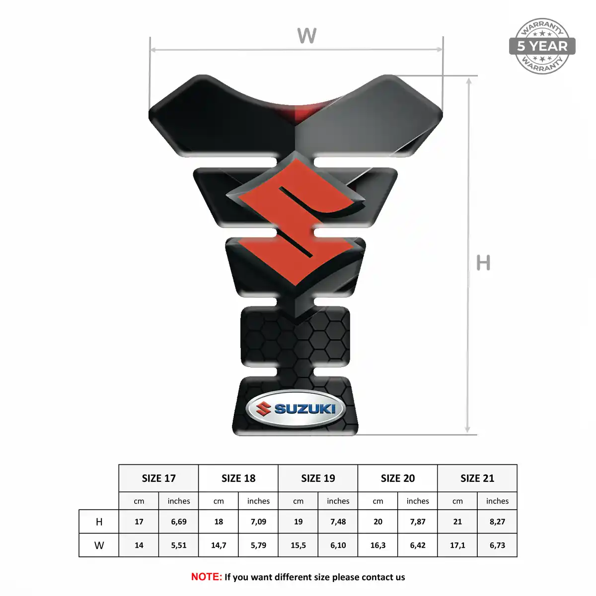 Suzuki Tank Guard Pad Motorbike Elite Edition