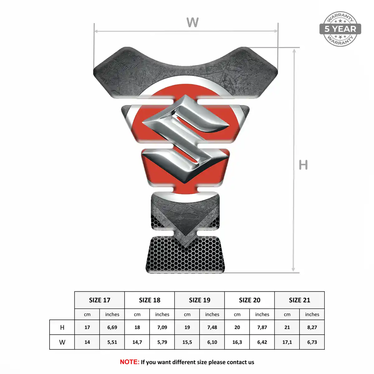 Suzuki Tank Guard Pad Motorbike Exclusive Series