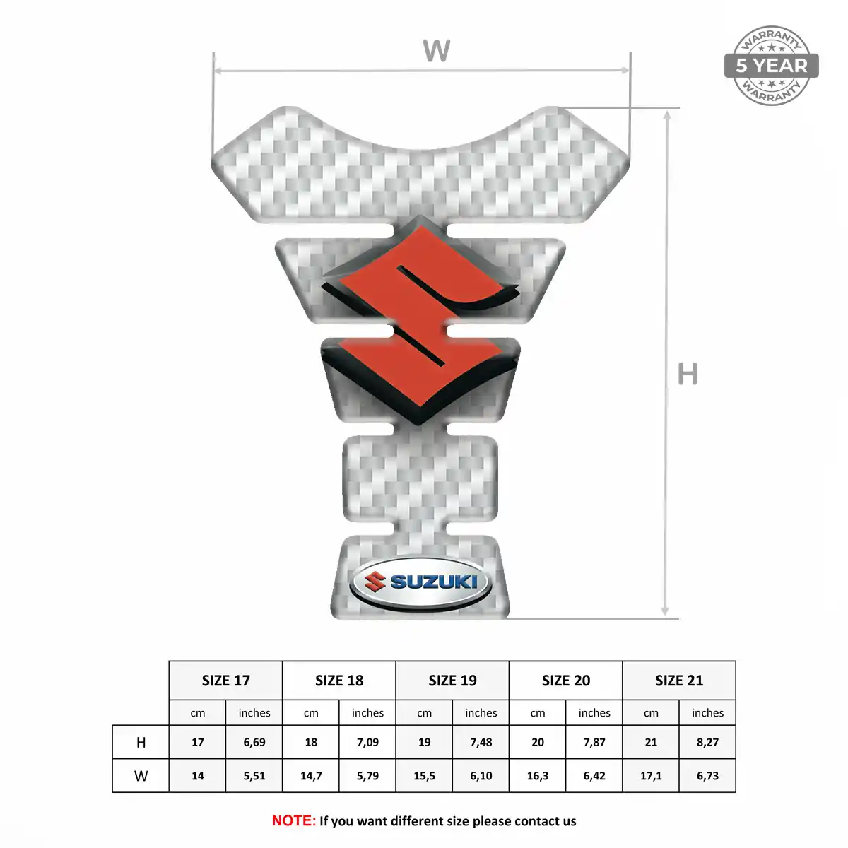Suzuki Tank Guard Pad Motorcycle Exclusive Series