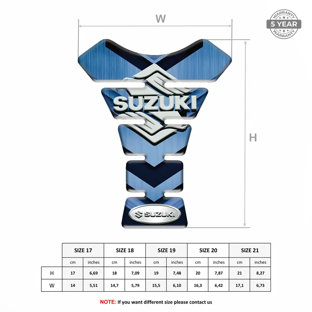 Suzuki Tank Guard Pad Motorcycle Refined Design