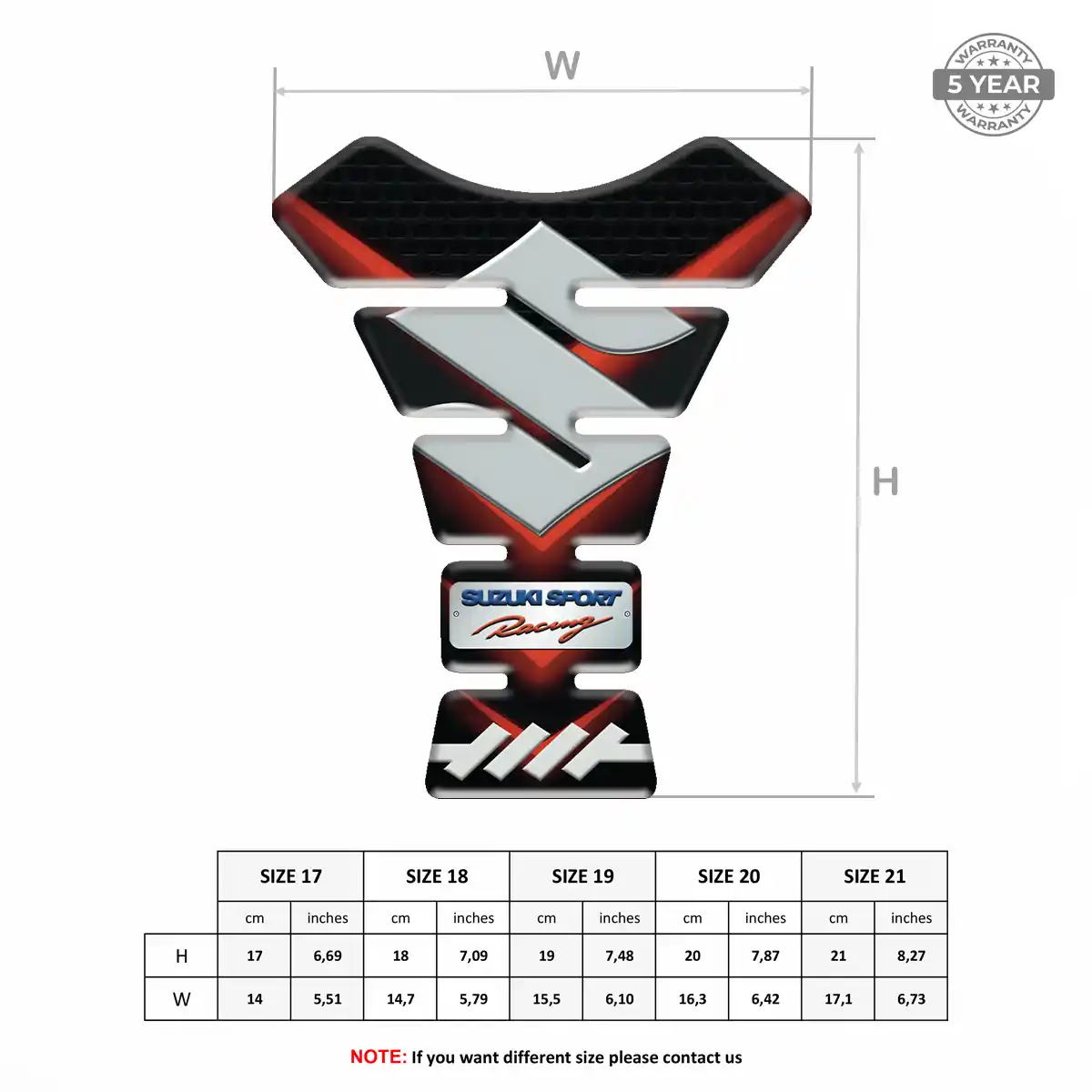 Suzuki Tank Guard Pad Prime Quality