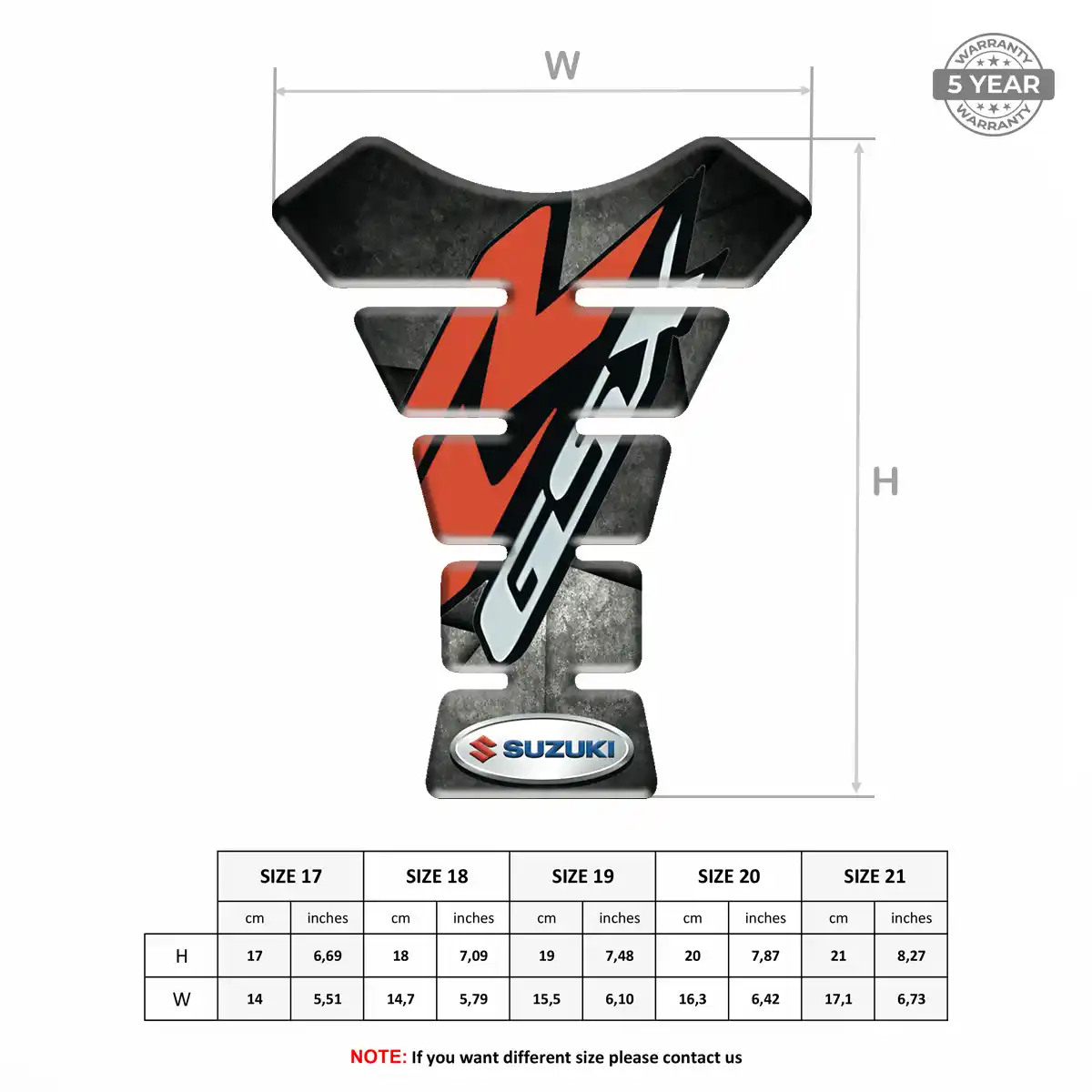 Suzuki Tank Guard Pad Signature Grade