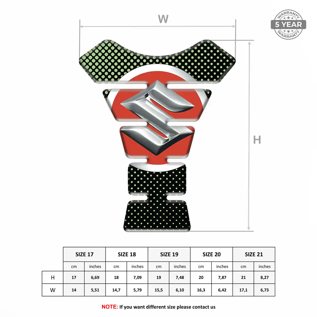 Suzuki Tank Guard Pad Superior Craft