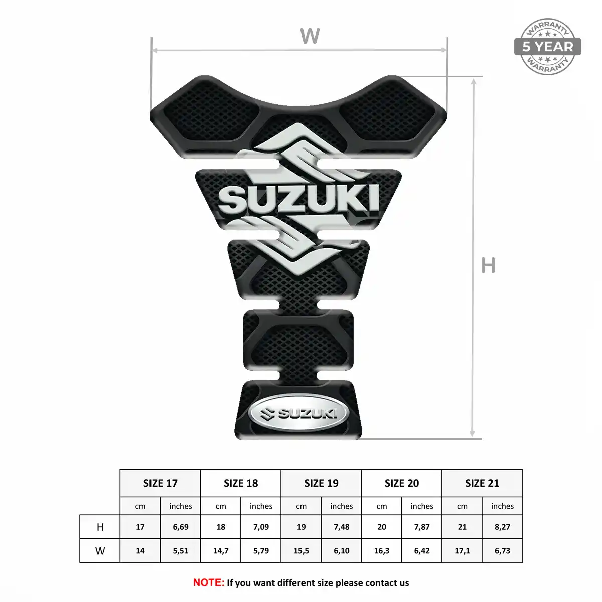 Suzuki Tank Guard Pads Deluxe Edition