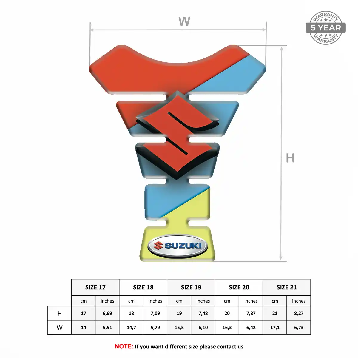 Suzuki Tank Guard Pads Elite Edition