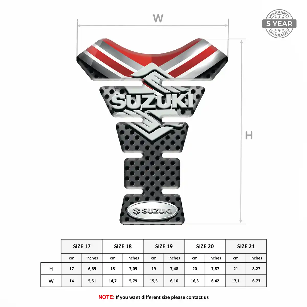 Suzuki Tank Guard Pads Motorbike Elite Edition