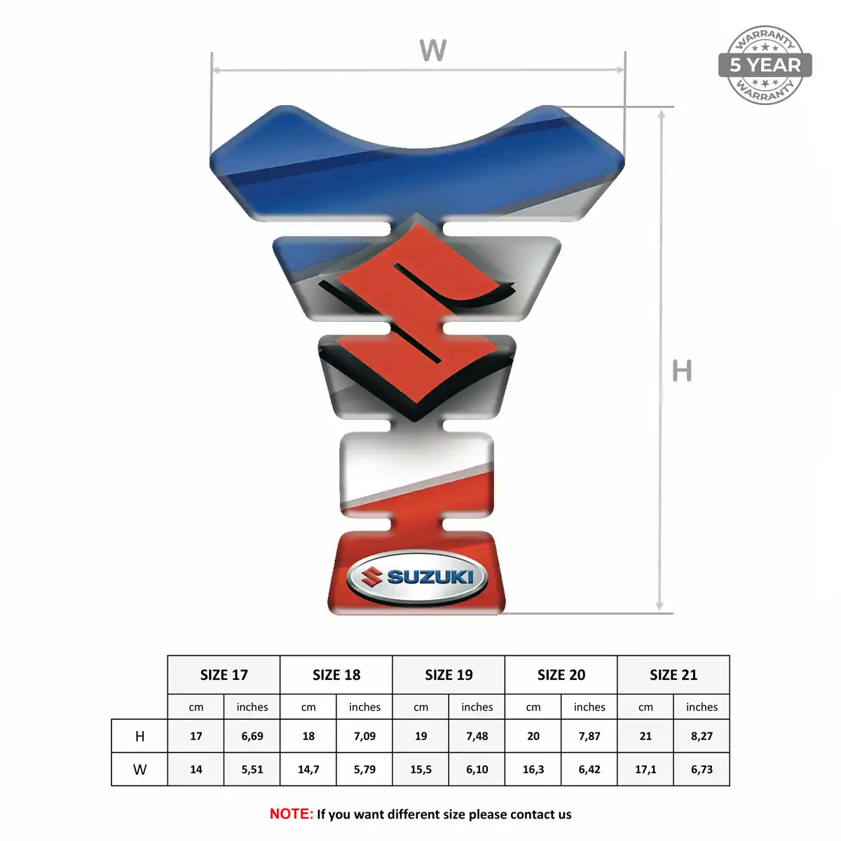 Suzuki Tank Guard Pads Motorbike Exclusive Series