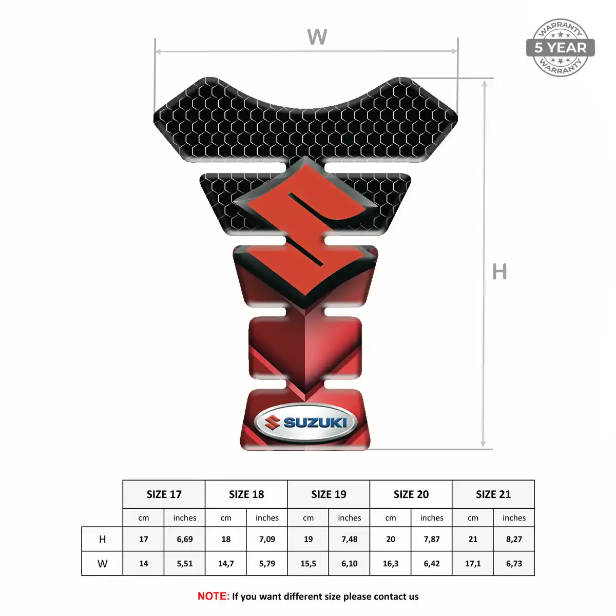 Suzuki Tank Guard Pads Motorbike Signature Grade