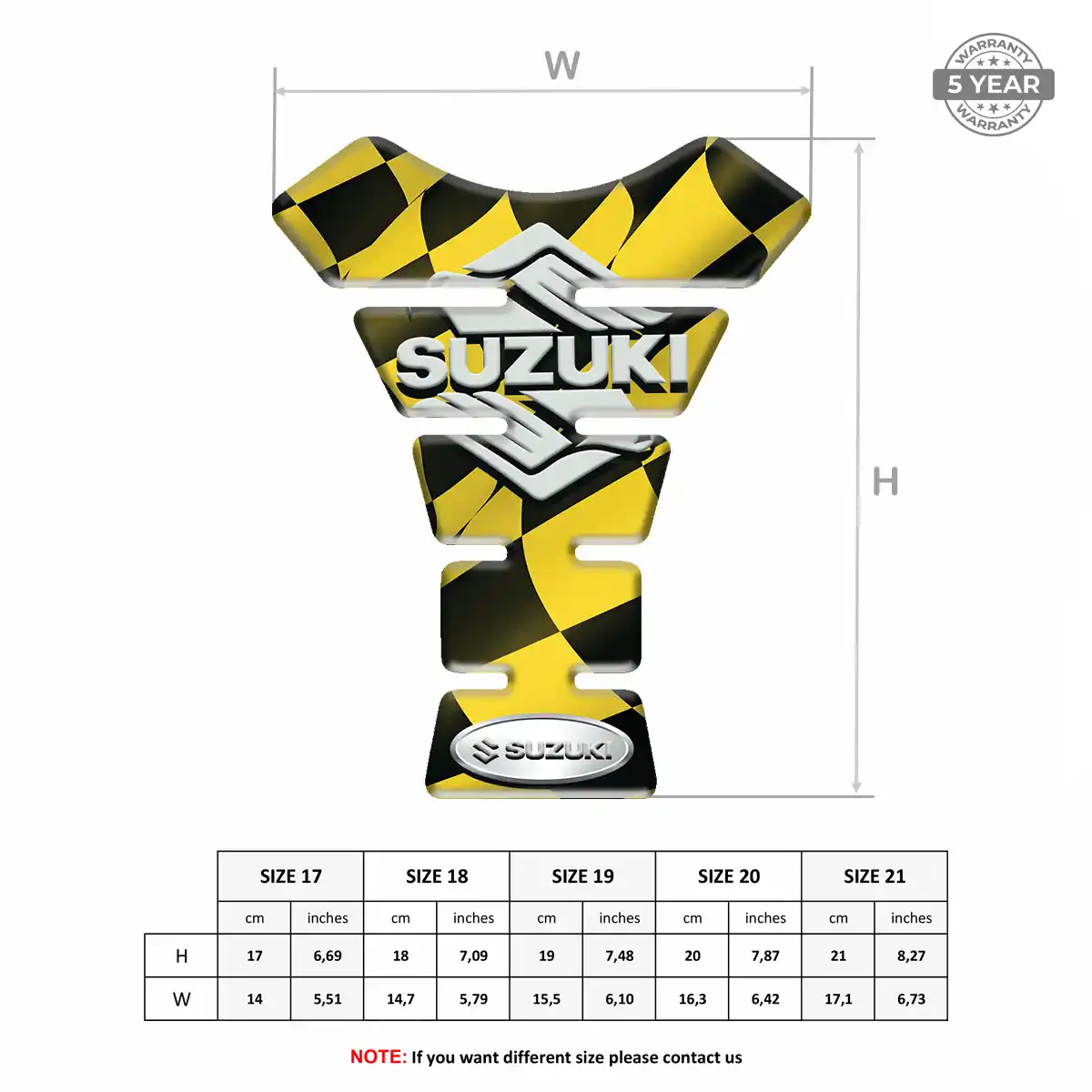 Suzuki Tank Guard Pads Motorbike Superior Craft