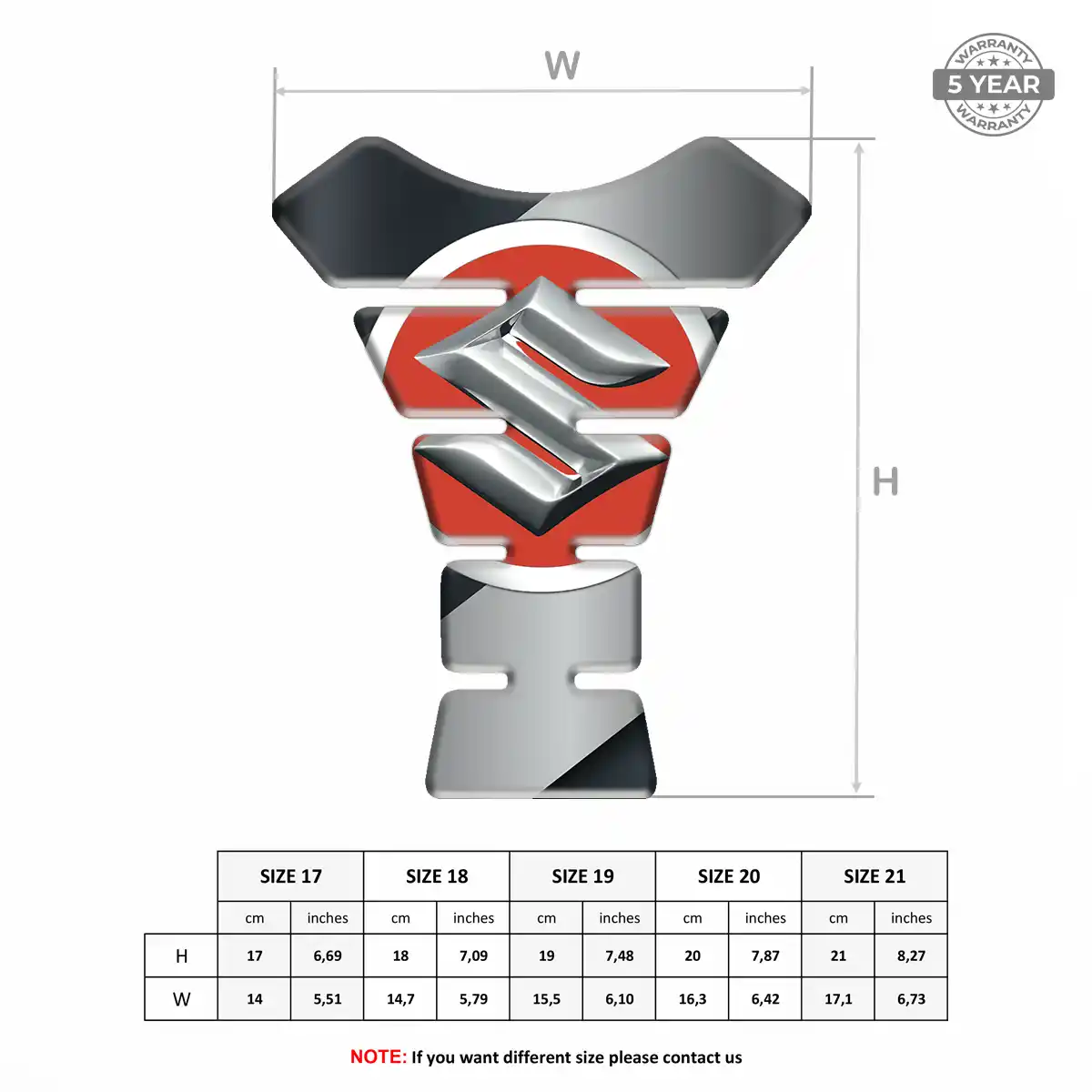 Suzuki Tank Guard Pads Motorcycle Elite Edition