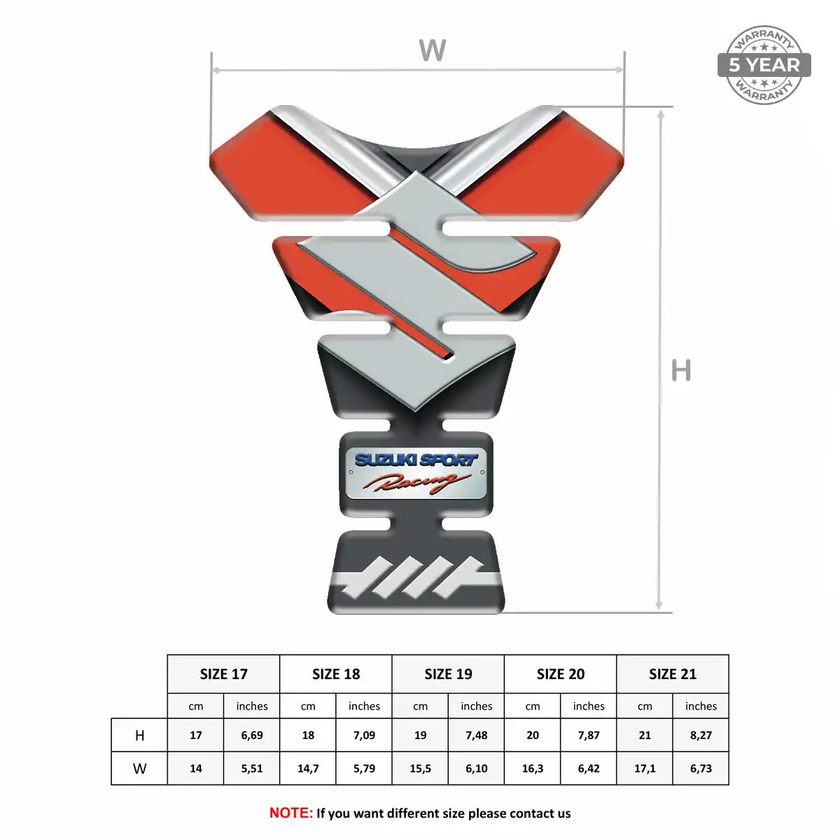 Suzuki Tank Guard Pads Motorcycle Elite Finish
