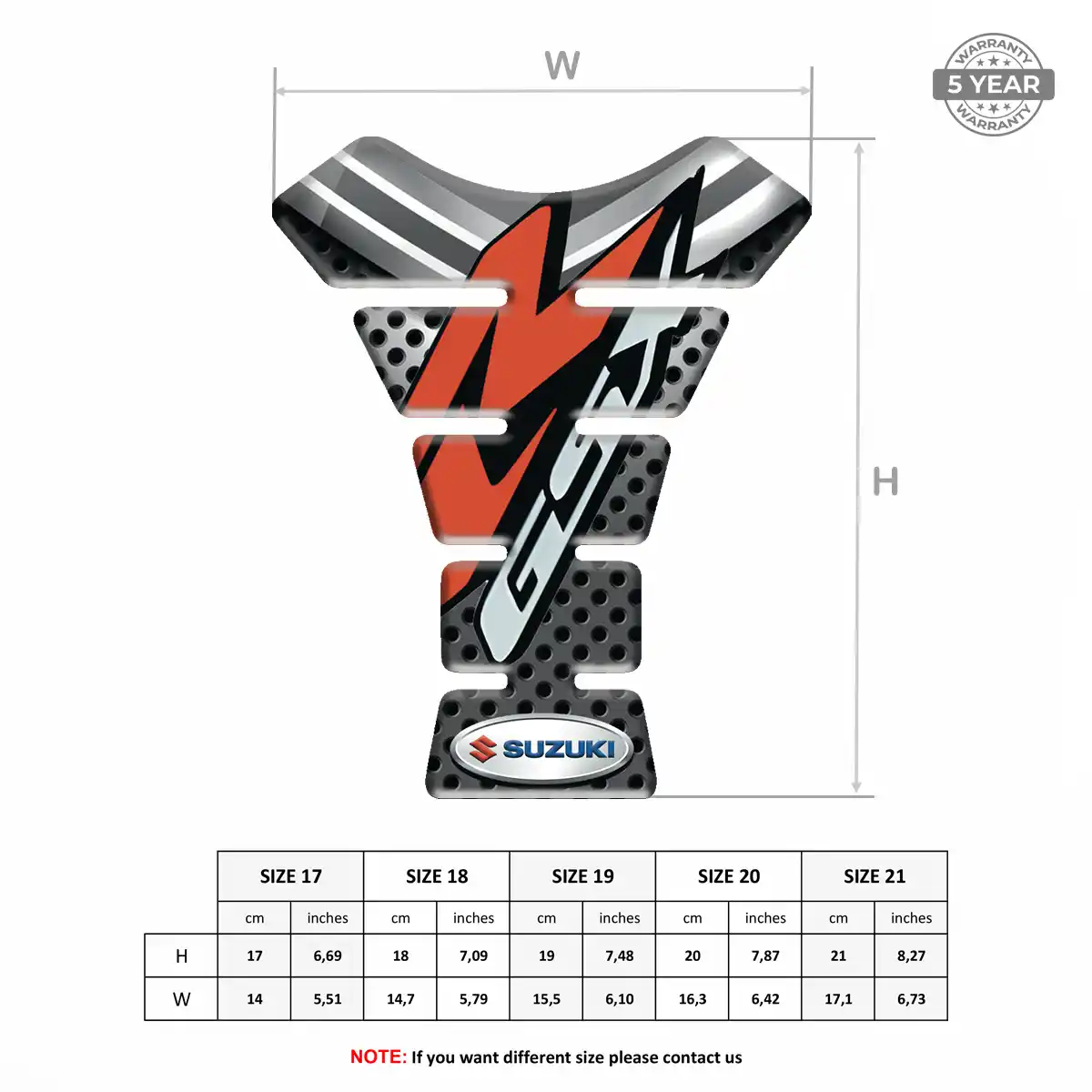 Suzuki Tank Guard Pads Motorcycle Exclusive Series