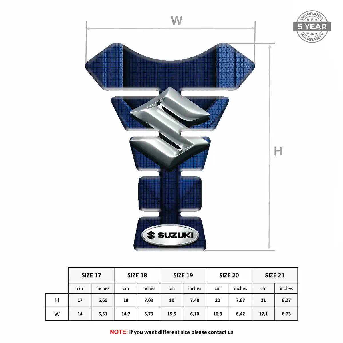 Suzuki Tank Guard Pads Motorcycle Refined Design